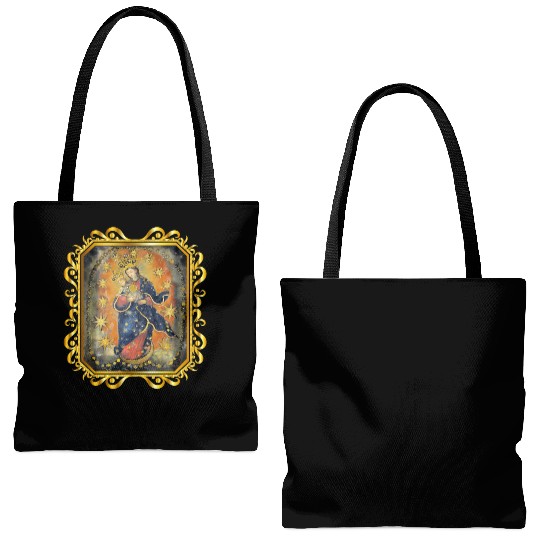 Our Lady of Prompt Succor Nuestra Senora Blessed Tote Bags (AOP)