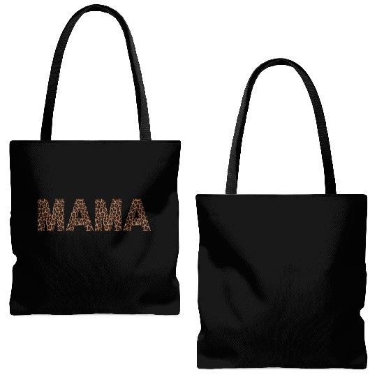 Mama mother's day Leopard design Tote Bags (AOP)