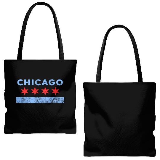 Chicago - Chicago Flag Tote Bags (AOP)