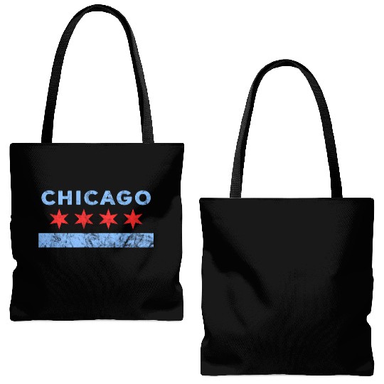 Chicago - Chicago Flag Tote Bags (AOP)