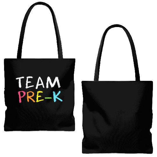Team Pre K Teacher Back To School Top Tote Bags (AOP)