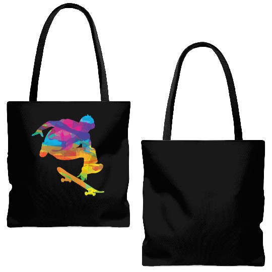 Psychedelic Skateboard Tote Bags (AOP)