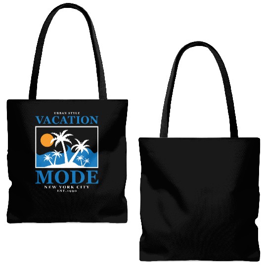 SUMMER VACATION Cool Tote Bags (AOP)