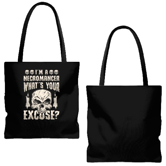 I'm A Necromancer What's Your Excuse Tote Bags (AOP)