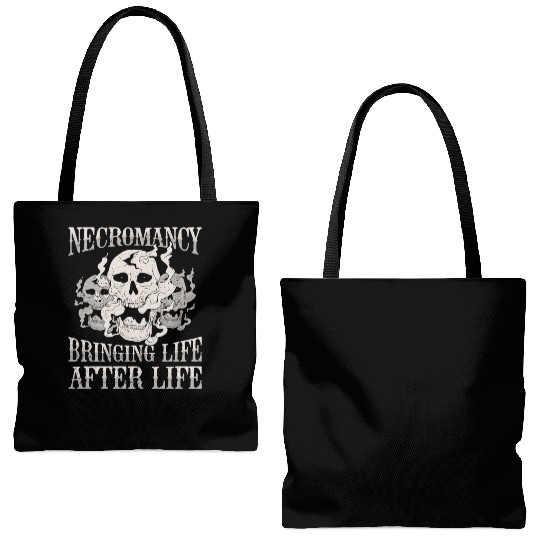 Necromancy Bringing Life After Life Necromancer Tote Bags (AOP)