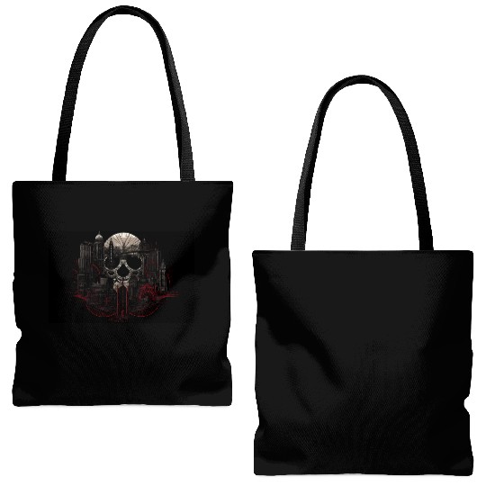 Neo Gothic Brooklyn Gothic Fashion Tote Bags (AOP)