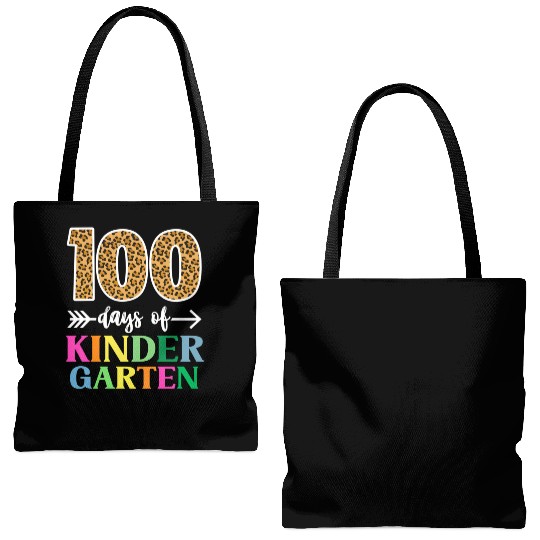 100 Days Of Kindergarten School Teacher Smarter Tote Bags (AOP)