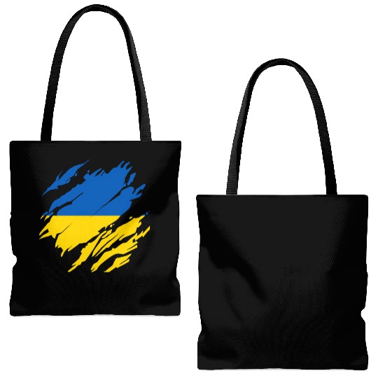 Ukrainian Flag Ukraine Tote Bags (AOP)
