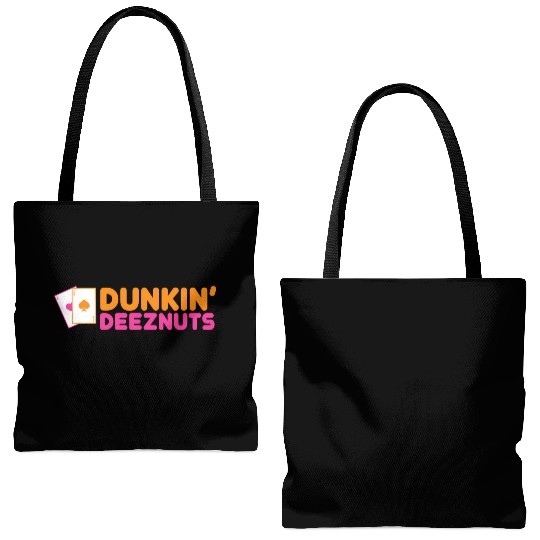 Dunkin Deez-Nuts Pocket Aces Tote Bags (AOP)