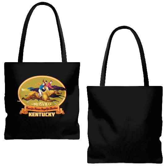Louisville Kentucky Horse Racing Bourbon Derby Tote Bags (AOP)