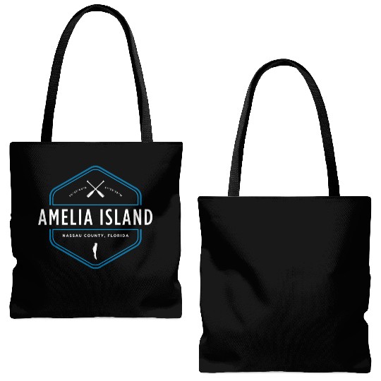 Amelia Island Florida Beach Tote Bags (AOP)
