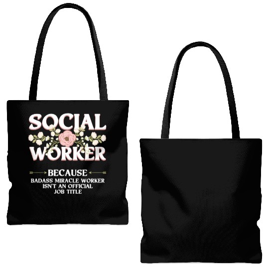 Social Worker For Licensed Clial Work Tote Bags (AOP)