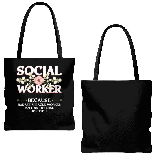 Social Worker For Licensed Clial Work Tote Bags (AOP)