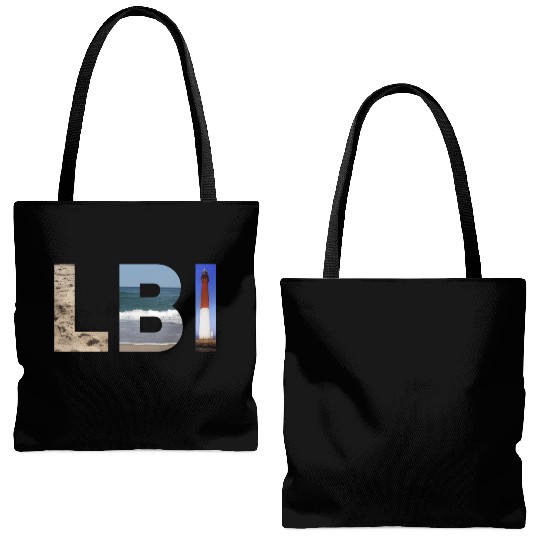 Lbi Long Beach Island Nj Photo Beach Ocean Tote Bags (AOP)