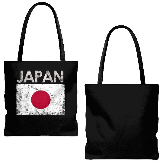 Japan Japanese Flag Pride Tote Bags (AOP)