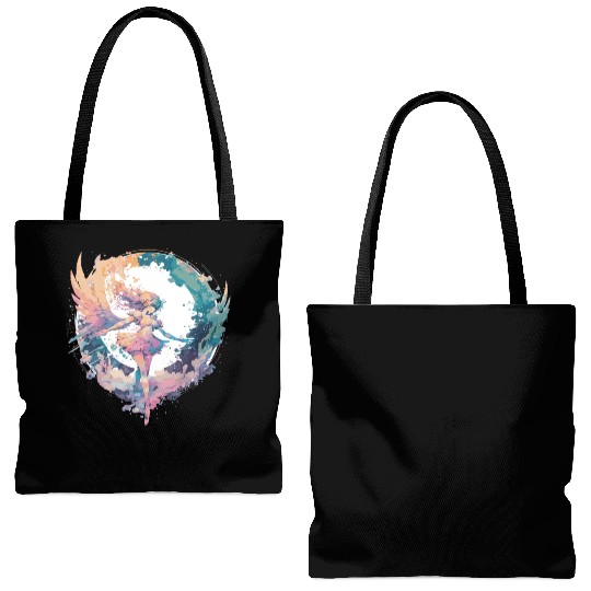 Watercolor Fairy Fairycore Grunge Pastel Goth Aest Tote Bags (AOP)