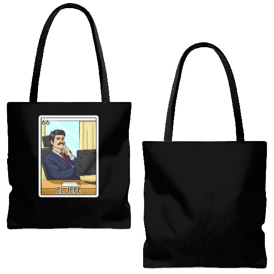 El Jefe The Boss Card Mecan Lottery The Chief Tote Bags (AOP)