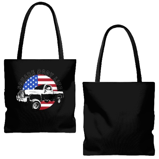 Squarebody Truck 4X4 Square Body Tote Bags (AOP)