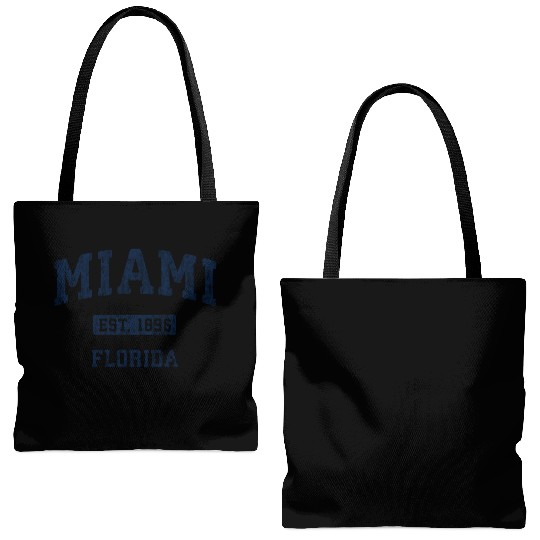 Miami Florida Fl Athletic Sports Tote Bags (AOP)
