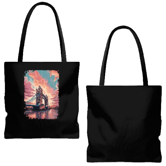 London Skyline Tote Bags (AOP)