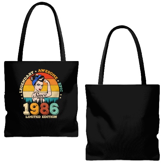 36 Legendary Since 1986 Awesome 36Th Tote Bags (AOP)