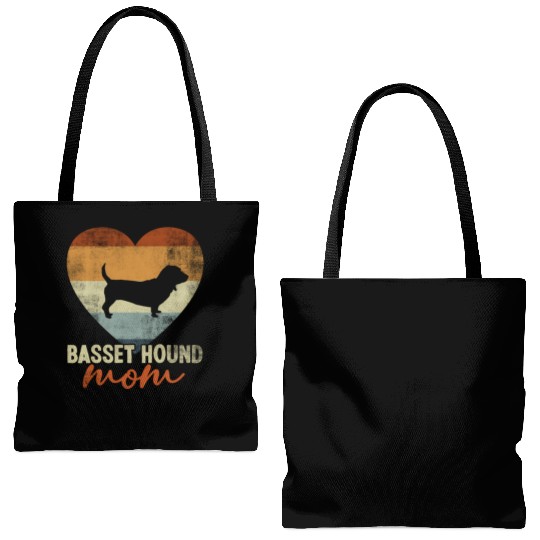 Basset Hound Mom Dog Mother'S Day Tote Bags (AOP)
