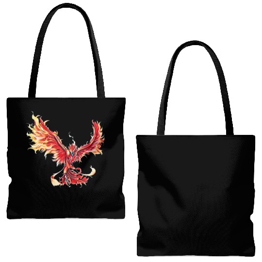 Phoenix From The Ashes Mythical Fire Bird Phoenix Tote Bags (AOP)