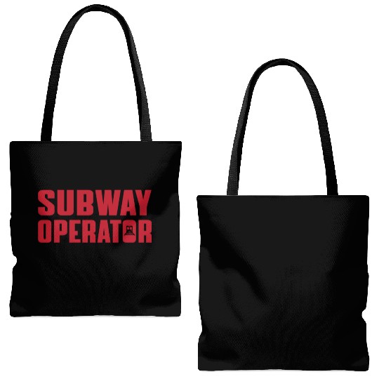 Great Subway Operator Apparel Subway Train Driver Tote Bags (AOP)