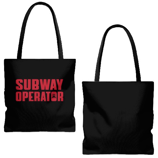 Great Subway Operator Apparel Subway Train Driver Tote Bags (AOP)