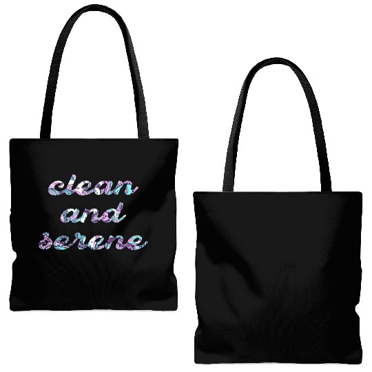 Clean and Serene paisley Tote Bags (AOP)