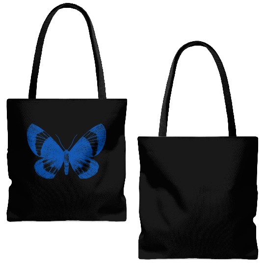 Butterfly flower pattern Tote Bags (AOP)