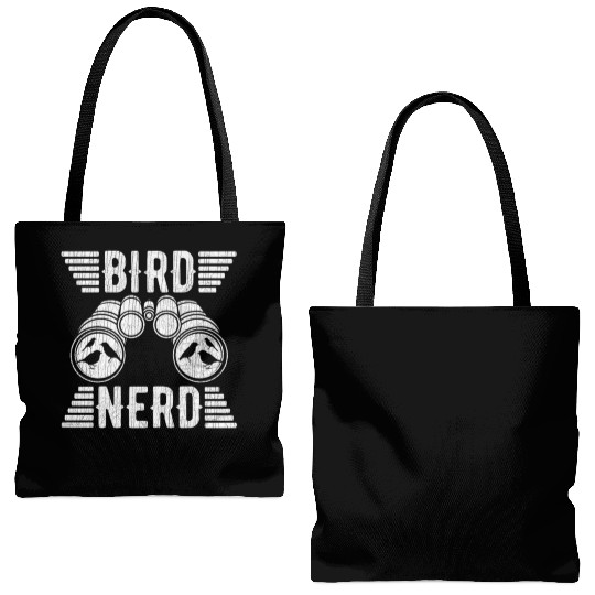 Bird Nerd Birdwatcher Birds Tote Bags (AOP)