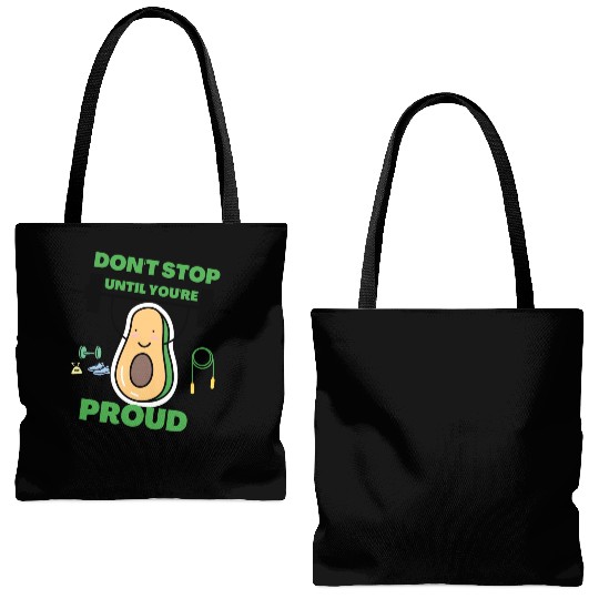 Don t stop Until you re proud gym bodybuilding Tote Bags (AOP)