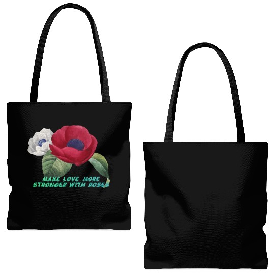 Embracing Romance with the Rose Tote Bags (AOP)