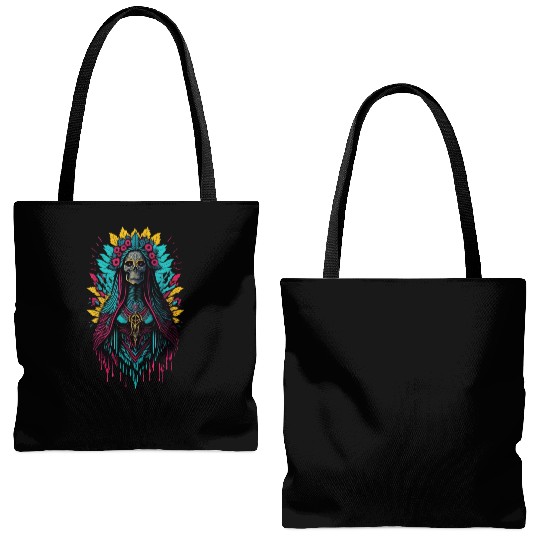 Santa Muerte de Guadalupe Tote Bags (AOP)