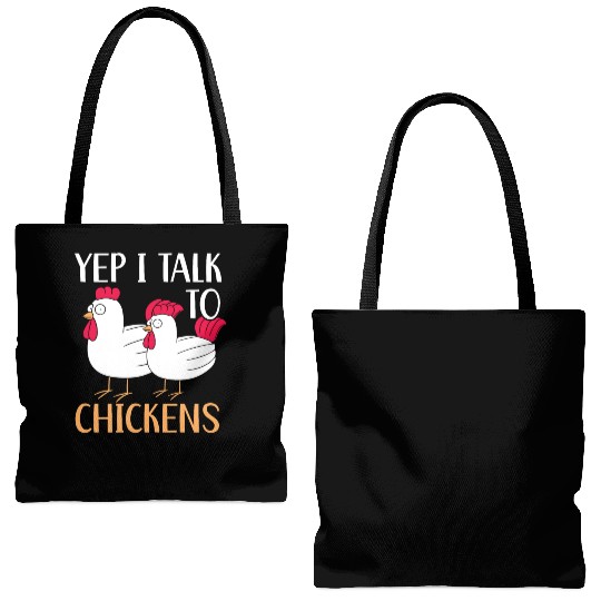 Chicken Farmer Chicken Whisperer Farm Animal Tote Bags (AOP)
