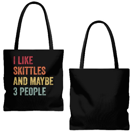 I Like Skittles and Maybe 3 People Gift Tote Bags (AOP)