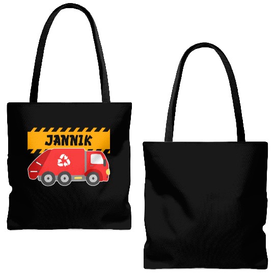 Jannik Trash Truck For Collector Ecologist Tote Bags (AOP)