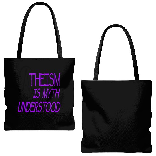 Atheism Is Myth Understood Philosophical Debate Tote Bags (AOP)