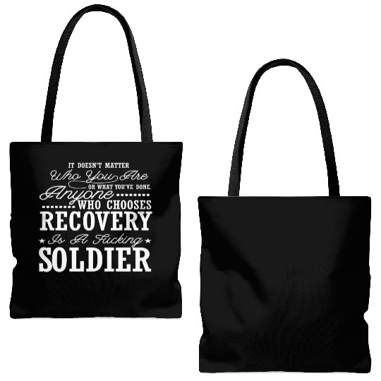 Drug Addiction Recovery Sobriety Sober Aa 12 Tote Bags (AOP)