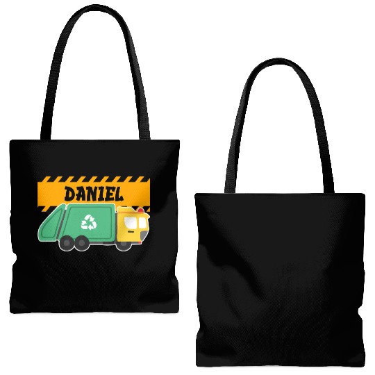 Daniel Trash Truck For Collector Ecologist Garbage Tote Bags (AOP)