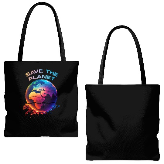 Save the Planet Nature Environment Earth Tote Bags (AOP)