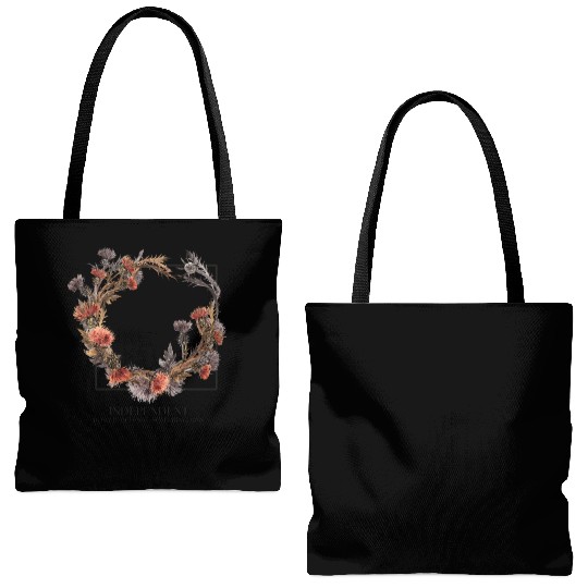 Independent black Tote Bags (AOP)