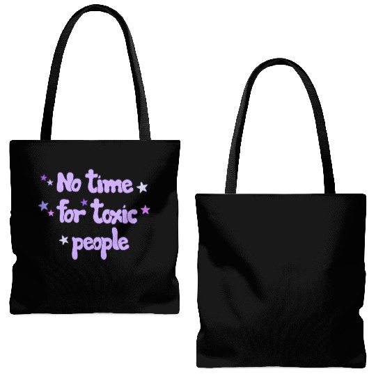 No Time For Toxic Tote Bags (AOP)