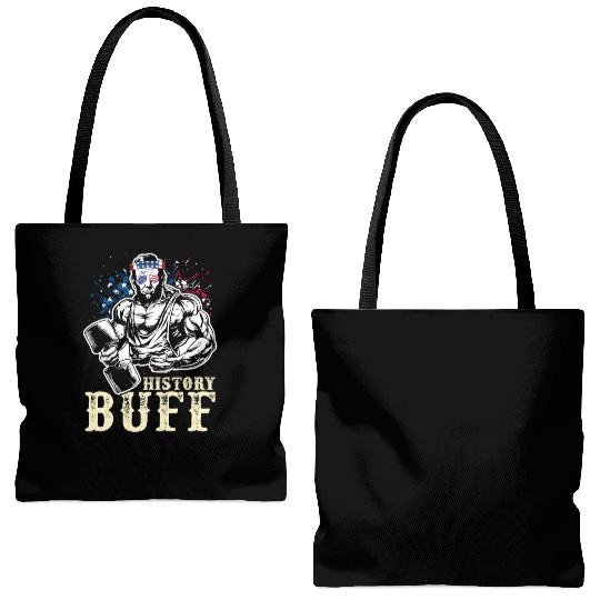 History Buff Independence Day Lincoln Patriot USA Tote Bags (AOP)