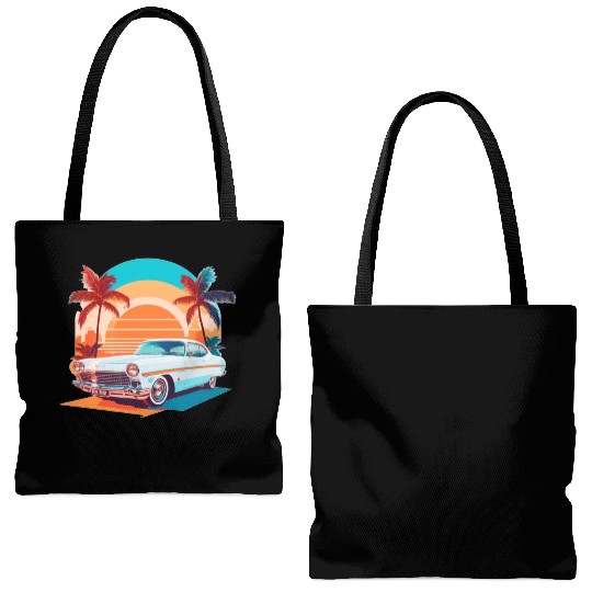 summer style Miami street , sunrise Tote Bags (AOP)