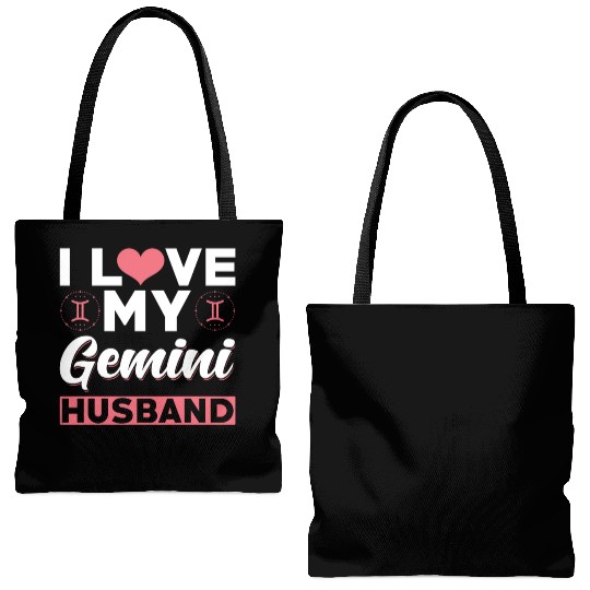 I love my Gemini Husband Tote Bags (AOP)