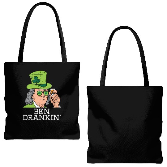Ben Drankin Saint Paddys St Patric Day Tote Bags (AOP)