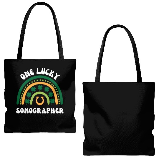 Sonographer Ultrasound Techian St Patrick'S Day Tote Bags (AOP)