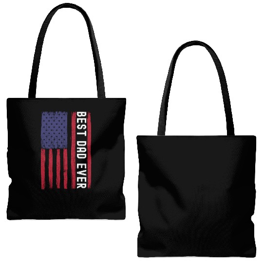 Best Dad Ever, Grudge USA Flag, Funny Dad Tote Bags (AOP)